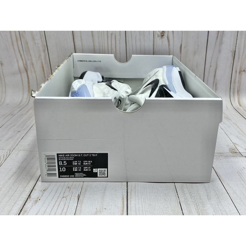 Nike Air Zoom GT Cut 2 TB Promo "Black White" - Size 8.5 DX6650 100 - Picture 8 of 8